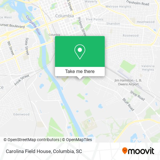 Mapa de Carolina Field House