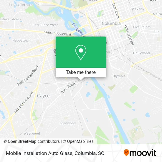 Mobile Installation Auto Glass map