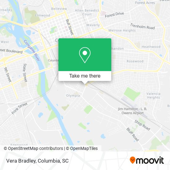 Mapa de Vera Bradley