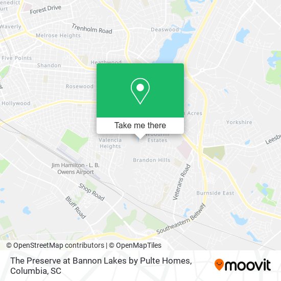 Mapa de The Preserve at Bannon Lakes by Pulte Homes