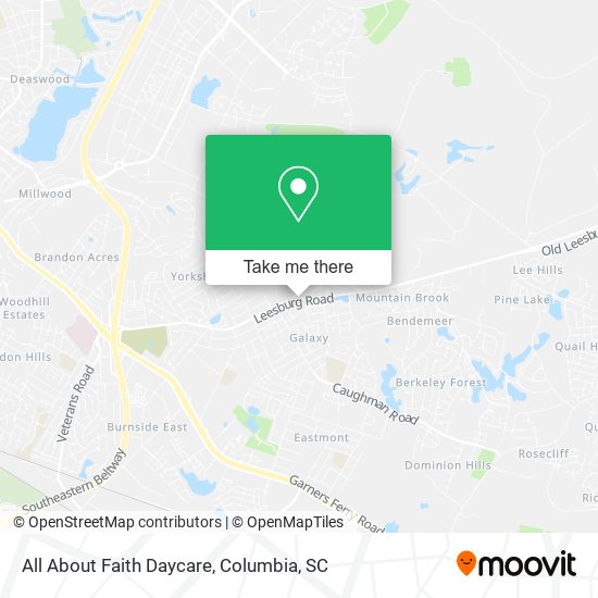 All About Faith Daycare map