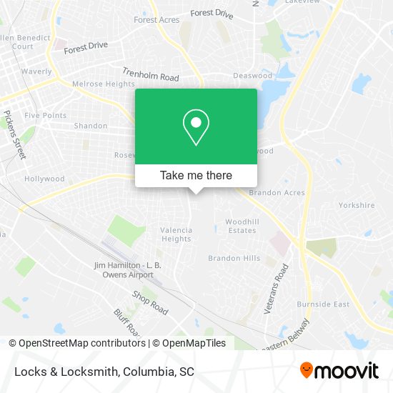 Locks & Locksmith map