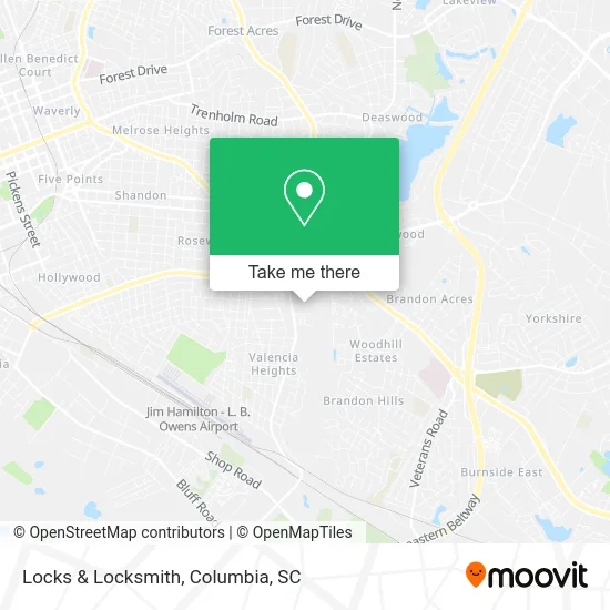 Locks & Locksmith map