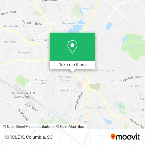 CIRCLE K map
