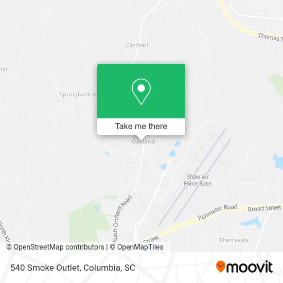 540 Smoke Outlet map