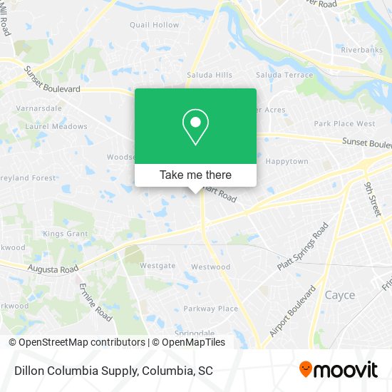 Dillon Columbia Supply map