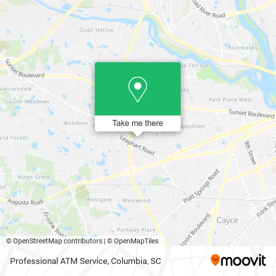 Professional ATM Service map
