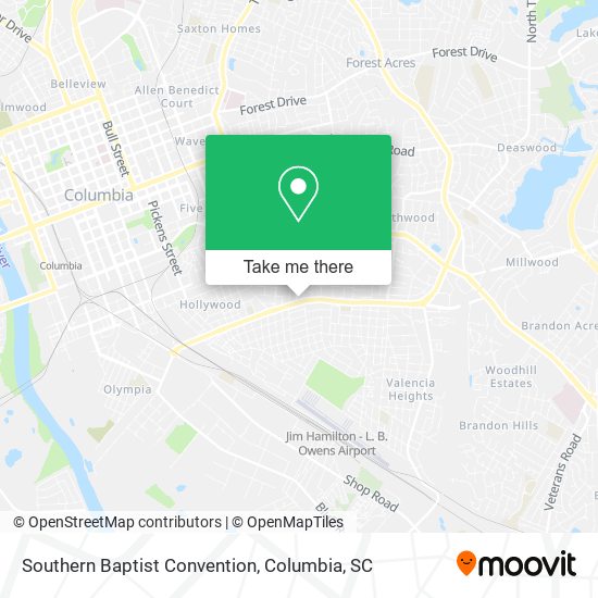 Mapa de Southern Baptist Convention