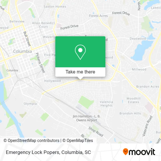 Emergency Lock Popers map