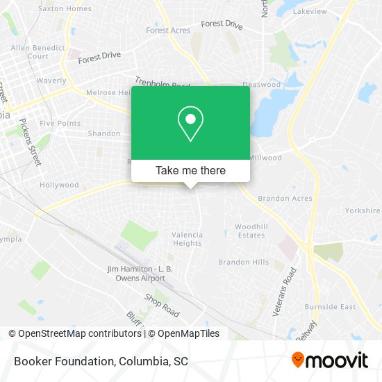 Mapa de Booker Foundation