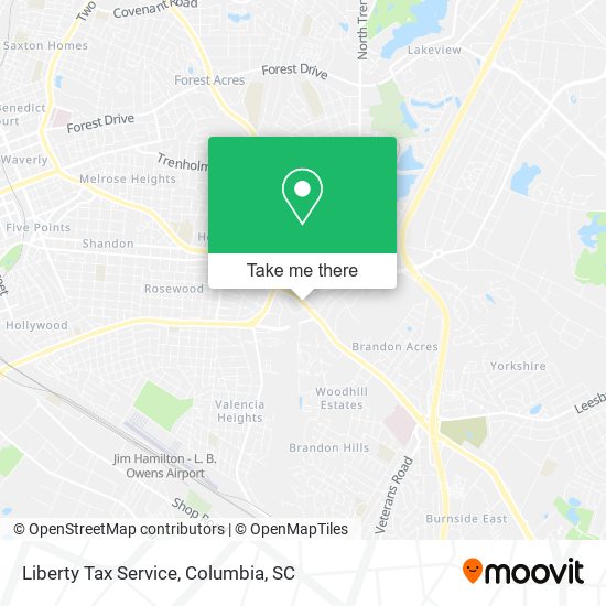 Liberty Tax Service map