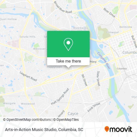 Arts-in-Action Music Studio map
