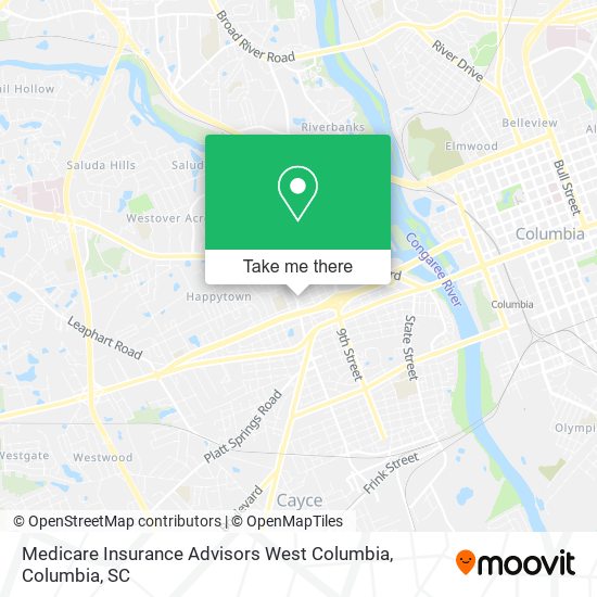 Medicare Insurance Advisors West Columbia map