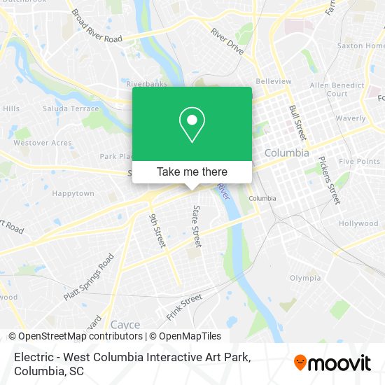 Electric - West Columbia Interactive Art Park map
