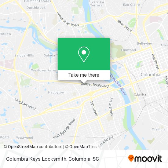 Columbia Keys Locksmith map