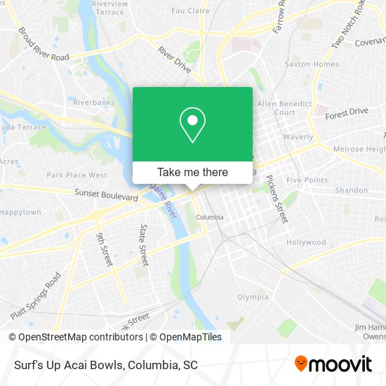 Surf's Up Acai Bowls map