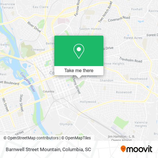 Barnwell Street Mountain map