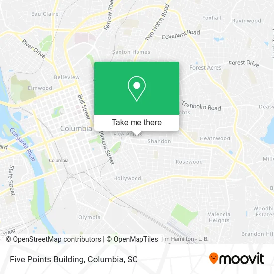 Five Points Building map