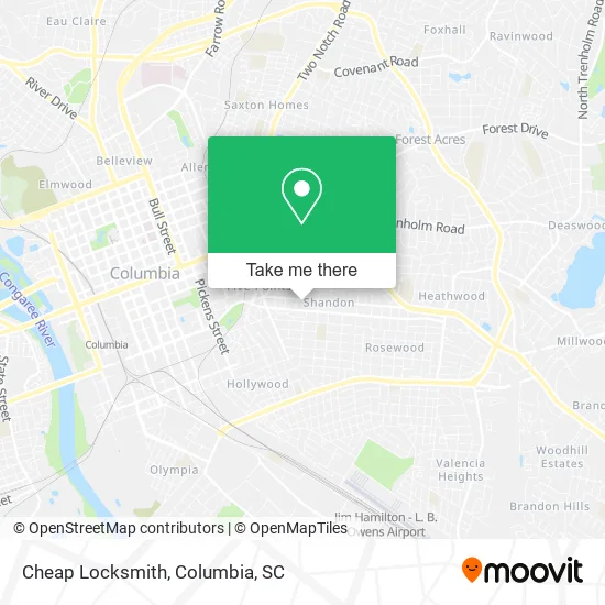 Cheap Locksmith map