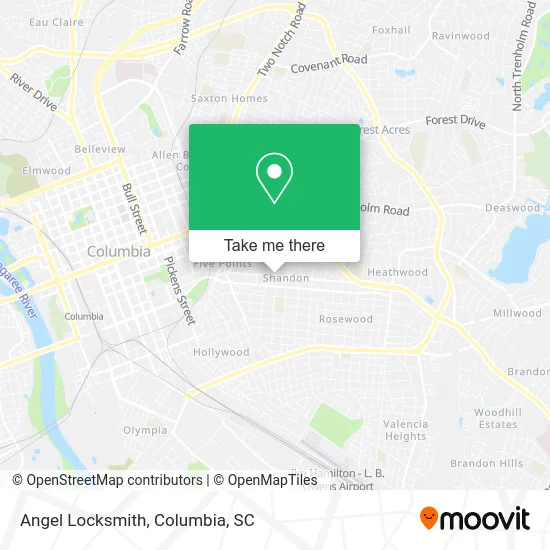 Angel Locksmith map