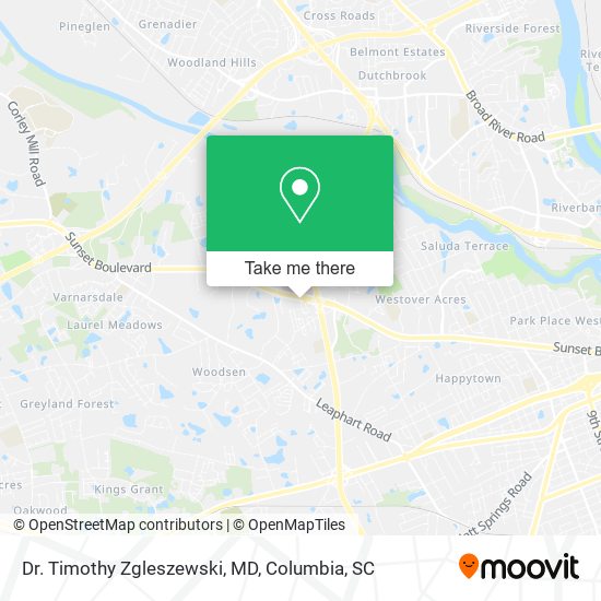 Mapa de Dr. Timothy Zgleszewski, MD
