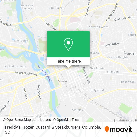 Freddy's Frozen Custard & Steakburgers map