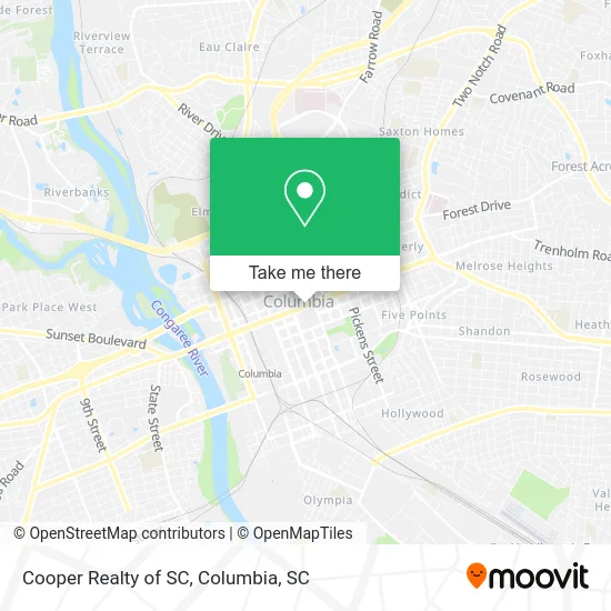 Cooper Realty of SC map