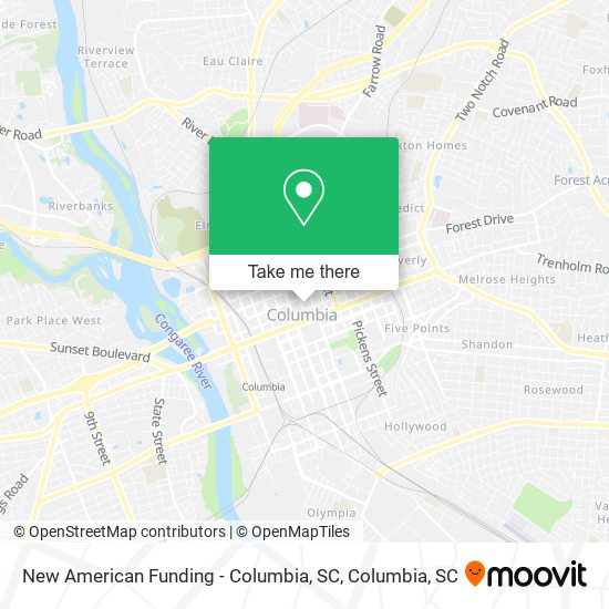 New American Funding - Columbia, SC map