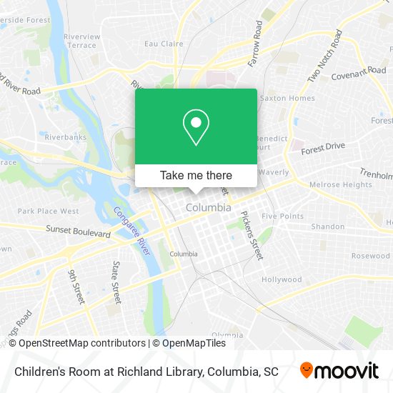 Children's Room at Richland Library map
