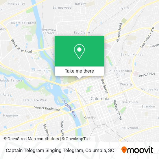 Captain Telegram Singing Telegram map