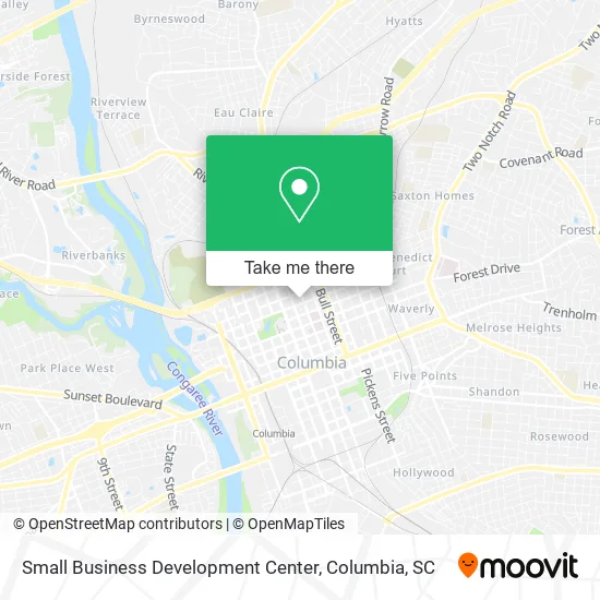 Mapa de Small Business Development Center