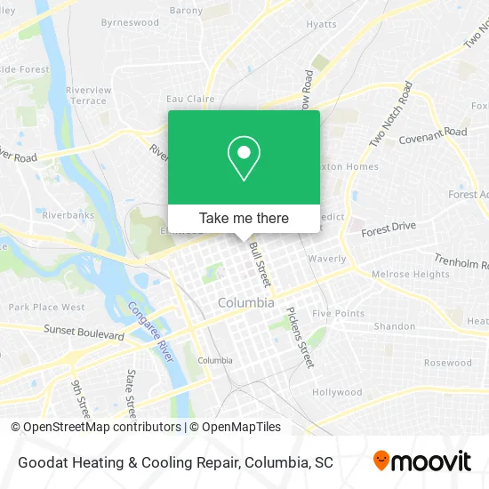 Mapa de Goodat Heating & Cooling Repair