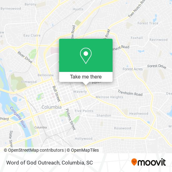 Mapa de Word of God Outreach