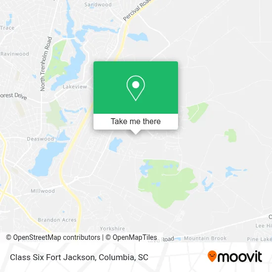 Class Six Fort Jackson map