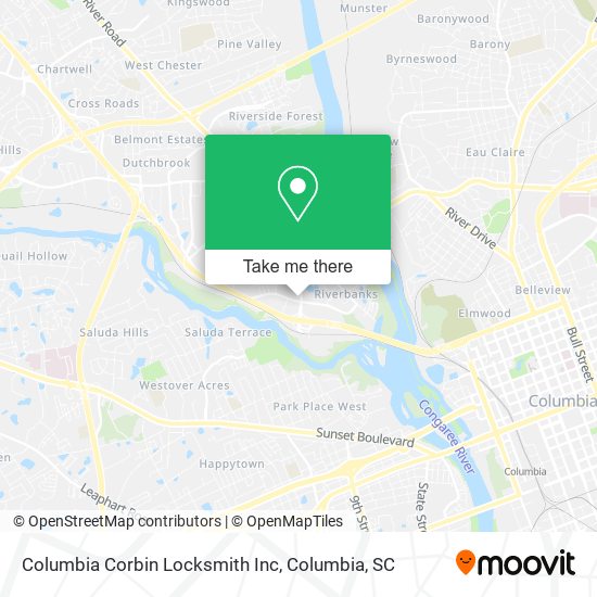 Mapa de Columbia Corbin Locksmith Inc