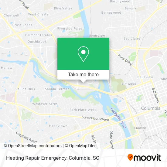 Heating Repair Emergency map