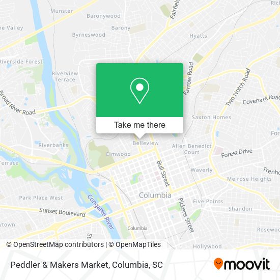 Peddler & Makers Market map