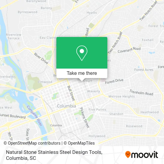 Natural Stone Stainless Steel Design Tools map
