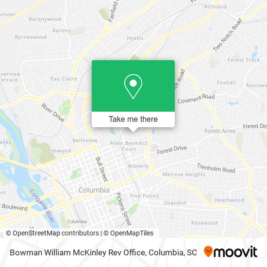 Bowman William McKinley Rev Office map