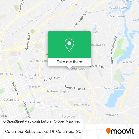 Columbia Rekey Locks 19 map