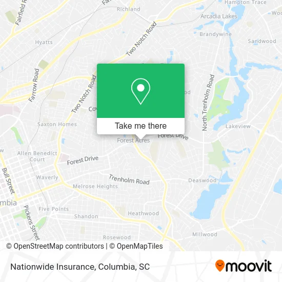 Nationwide Insurance map