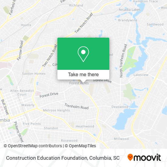 Construction Education Foundation map