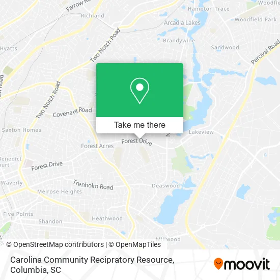 Mapa de Carolina Community Recipratory Resource