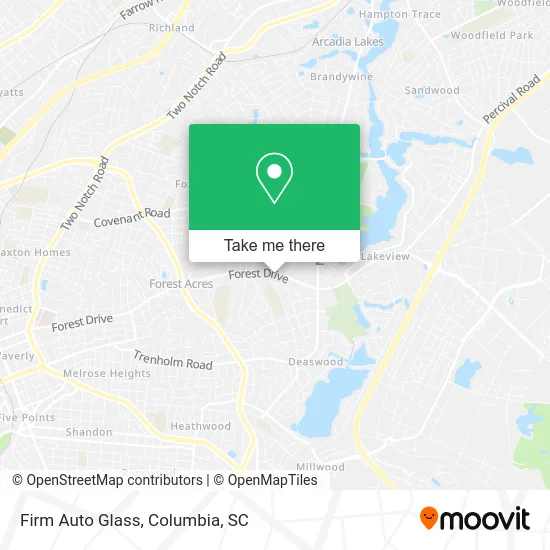 Firm Auto Glass map