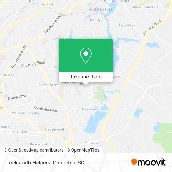 Locksmith Helpers map