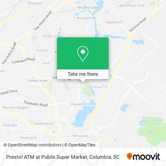 Presto! ATM at Publix Super Market map