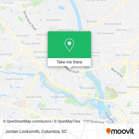 Jordan Locksmith map