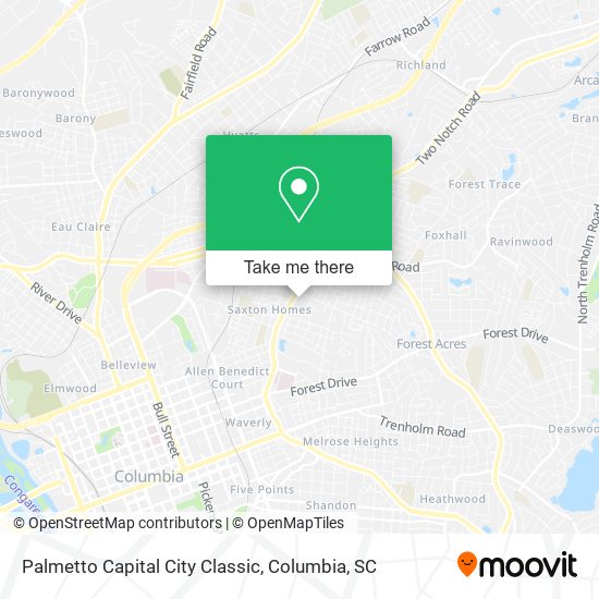 Palmetto Capital City Classic map