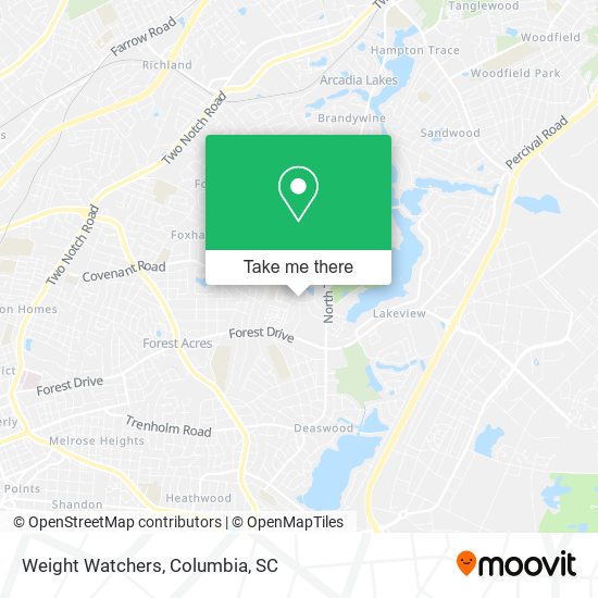 Mapa de Weight Watchers