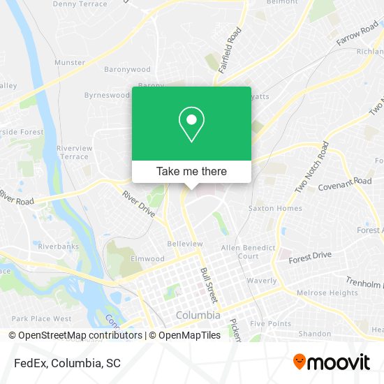 Mapa de FedEx